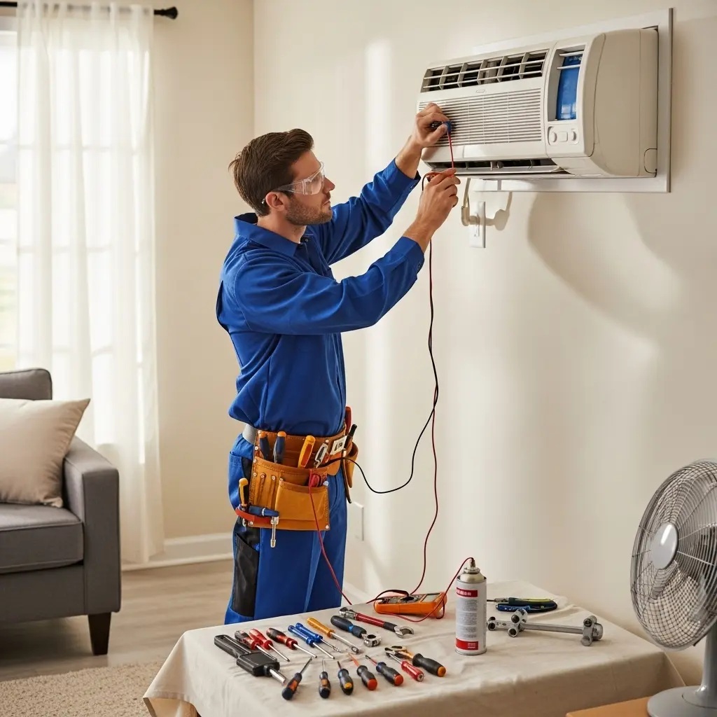 Karşıyaka Whirlpool Whirlpool klima gaz dolumu ve bakım – Enerji verimliliği artırıldı. - Teknik servis örneği